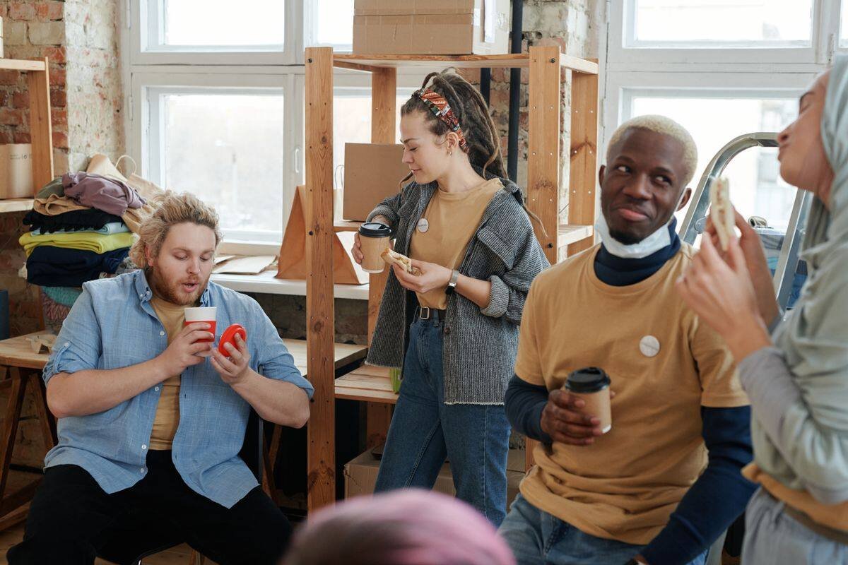 Members in a community discussion